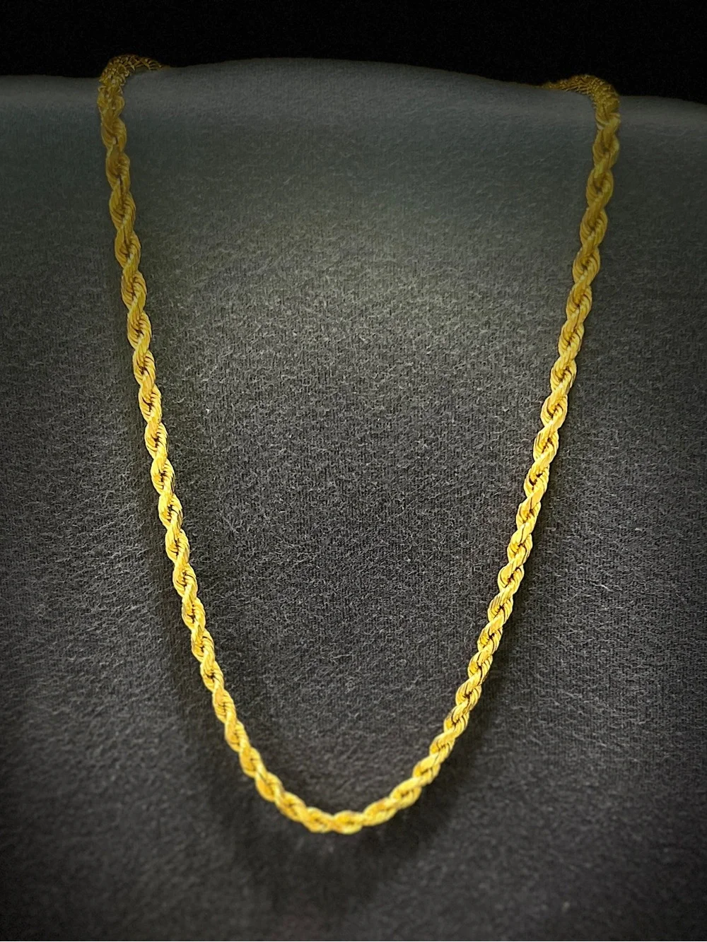 14K Peruvian Gold Rope Necklace - Picture 1 of 4